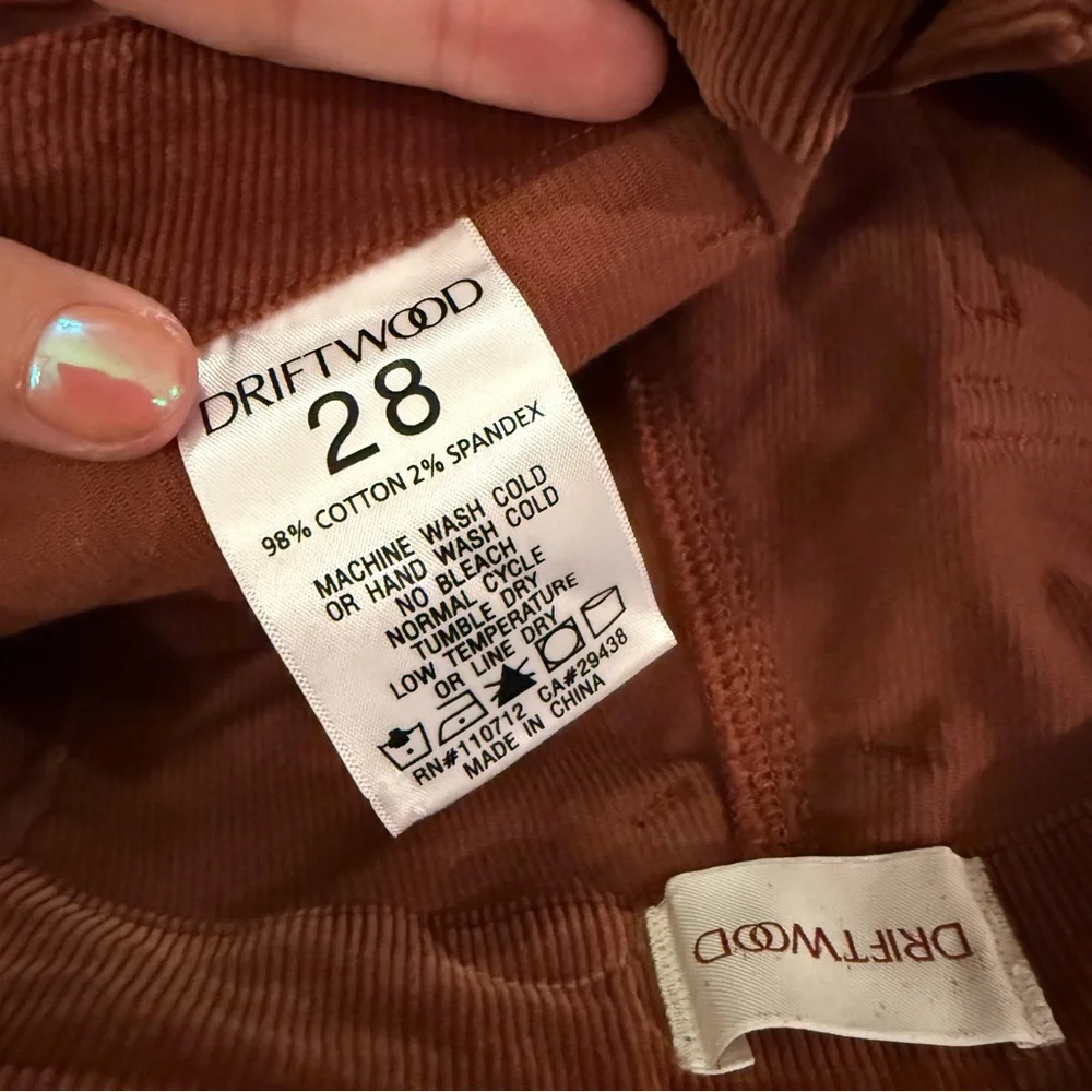 Sundance Driftwood Palmer Corduroy Pants In Rust